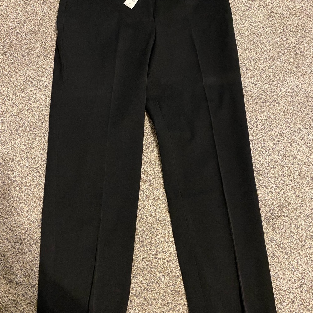 Talbots Black Straight-Leg Dress Pants